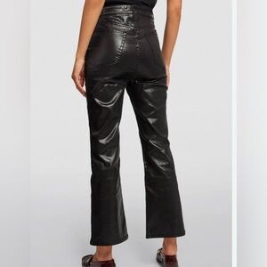 Rag And Bone Casey Black High Rise 5 Pocket Trendy Stylish Ankle Coated Jean 24